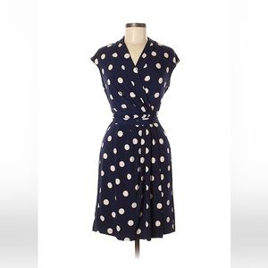 Polka Dot Eliza J Wrap Dress. Size 8.